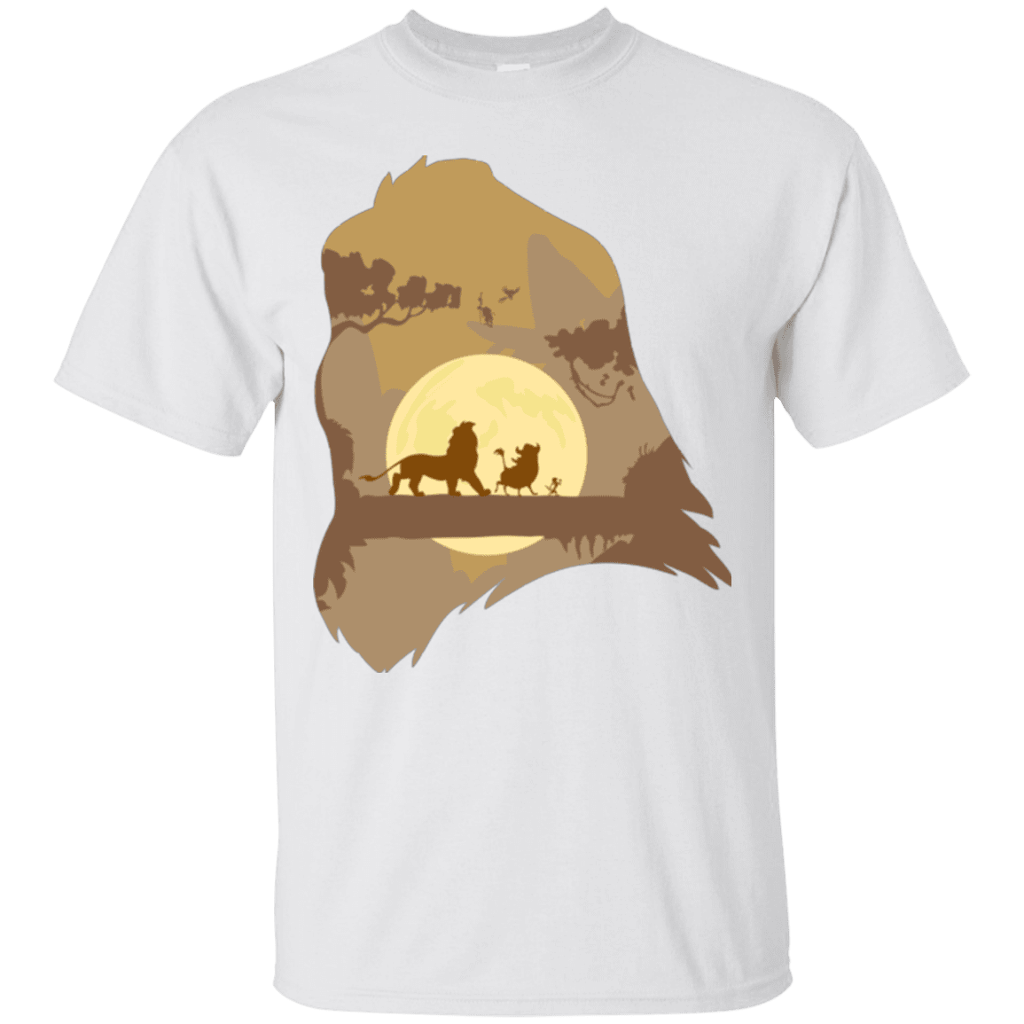 T-Shirts White / Small Lion Portrait T-Shirt