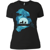 T-Shirts Black / X-Small Lion Portrait Women's Premium T-Shirt