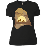 T-Shirts Black / X-Small Lion Portrait Women's Premium T-Shirt