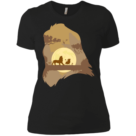 T-Shirts Black / X-Small Lion Portrait Women's Premium T-Shirt