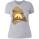 T-Shirts Heather Grey / X-Small Lion Portrait Women's Premium T-Shirt