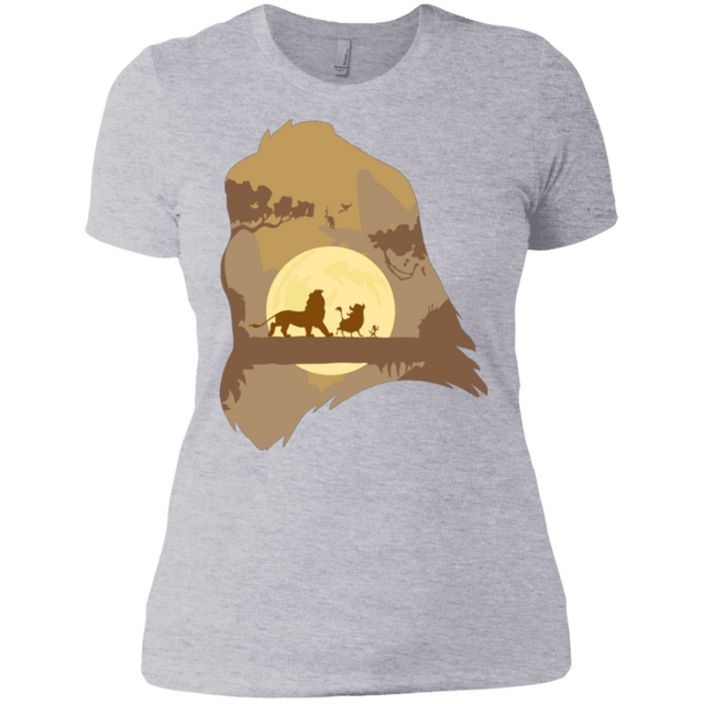 T-Shirts Heather Grey / X-Small Lion Portrait Women's Premium T-Shirt