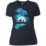 T-Shirts Indigo / X-Small Lion Portrait Women's Premium T-Shirt