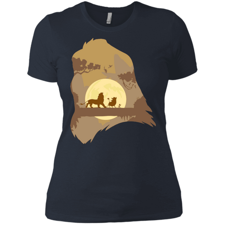 T-Shirts Indigo / X-Small Lion Portrait Women's Premium T-Shirt