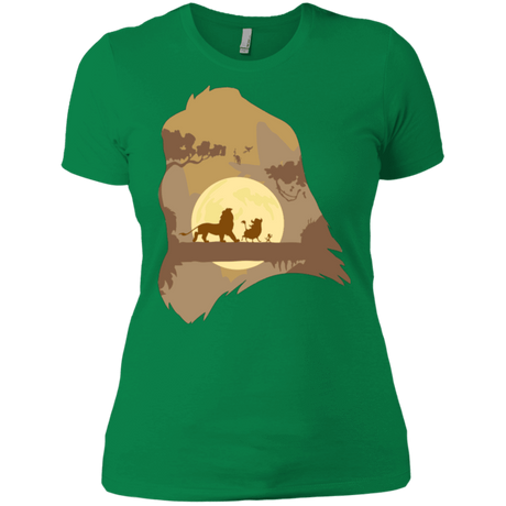 T-Shirts Kelly Green / X-Small Lion Portrait Women's Premium T-Shirt