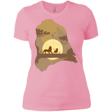 T-Shirts Light Pink / X-Small Lion Portrait Women's Premium T-Shirt