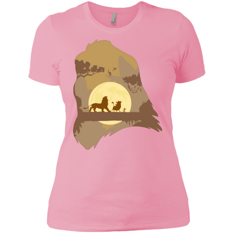 T-Shirts Light Pink / X-Small Lion Portrait Women's Premium T-Shirt