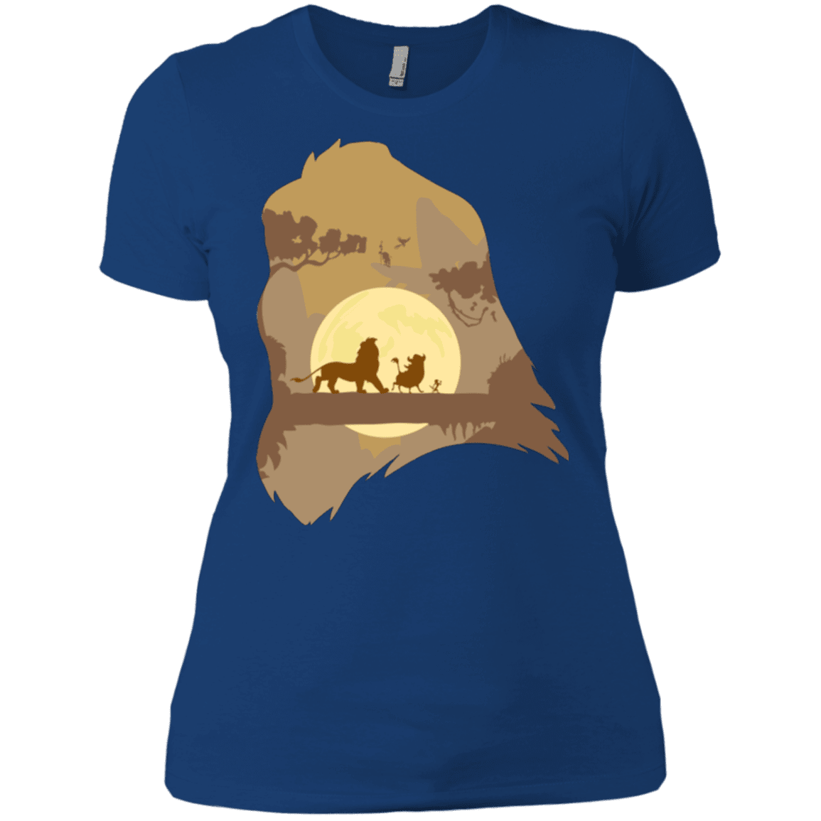 T-Shirts Royal / X-Small Lion Portrait Women's Premium T-Shirt