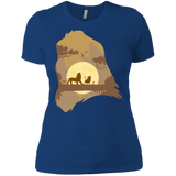 T-Shirts Royal / X-Small Lion Portrait Women's Premium T-Shirt