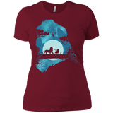 T-Shirts Scarlet / X-Small Lion Portrait Women's Premium T-Shirt