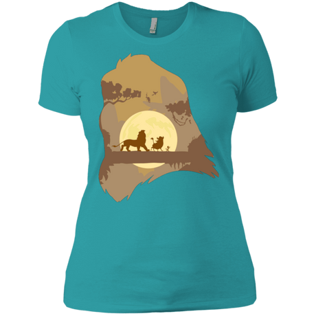 T-Shirts Tahiti Blue / X-Small Lion Portrait Women's Premium T-Shirt