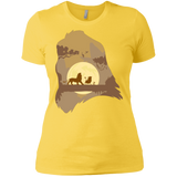 T-Shirts Vibrant Yellow / X-Small Lion Portrait Women's Premium T-Shirt