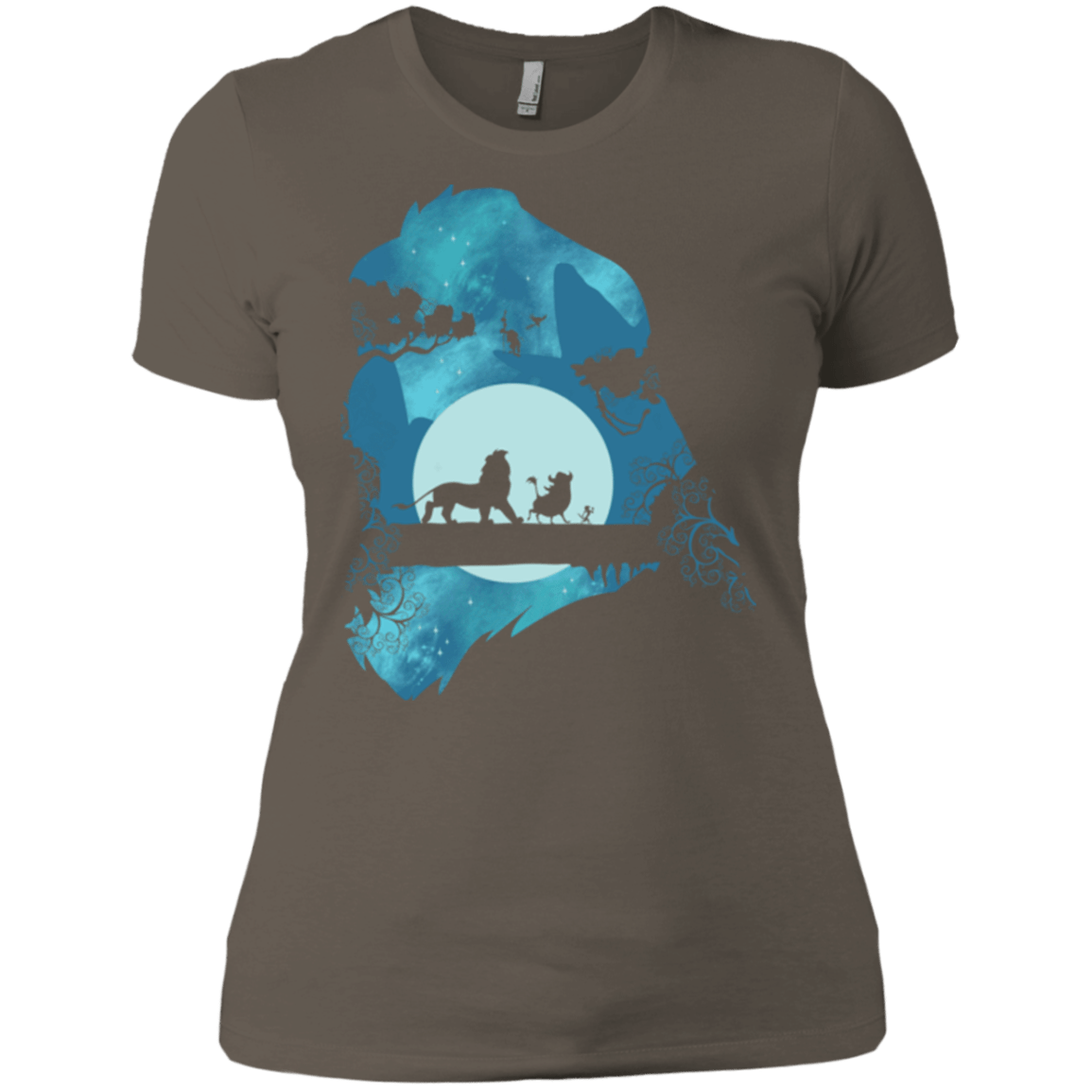 T-Shirts Warm Grey / X-Small Lion Portrait Women's Premium T-Shirt