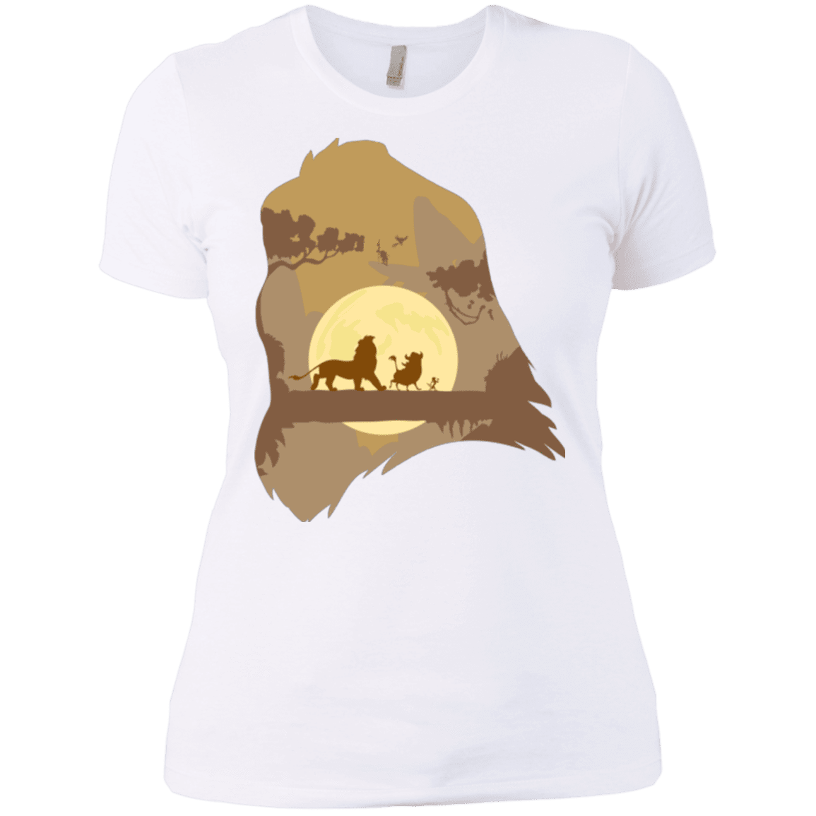 T-Shirts White / X-Small Lion Portrait Women's Premium T-Shirt