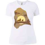 T-Shirts White / X-Small Lion Portrait Women's Premium T-Shirt