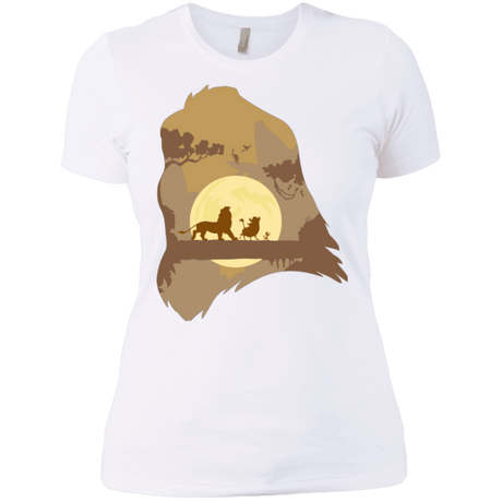 T-Shirts White / X-Small Lion Portrait Women's Premium T-Shirt