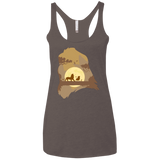 T-Shirts Macchiato / X-Small Lion Portrait Women's Triblend Racerback Tank