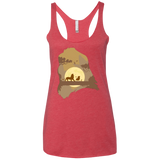 T-Shirts Vintage Red / X-Small Lion Portrait Women's Triblend Racerback Tank