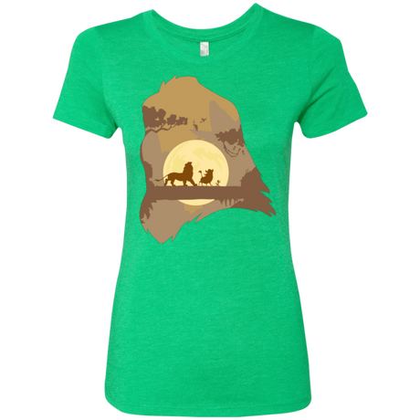 T-Shirts Envy / Small Lion Portrait Women's Triblend T-Shirt