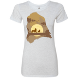T-Shirts Heather White / Small Lion Portrait Women's Triblend T-Shirt