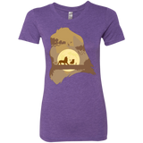 T-Shirts Purple Rush / Small Lion Portrait Women's Triblend T-Shirt