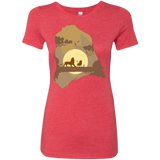 T-Shirts Vintage Red / Small Lion Portrait Women's Triblend T-Shirt
