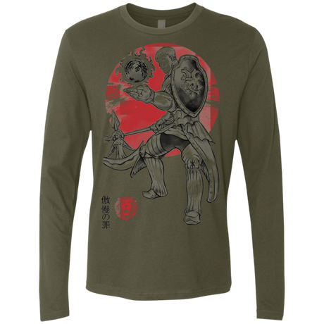 T-Shirts Military Green / S Lion Pride Men's Premium Long Sleeve