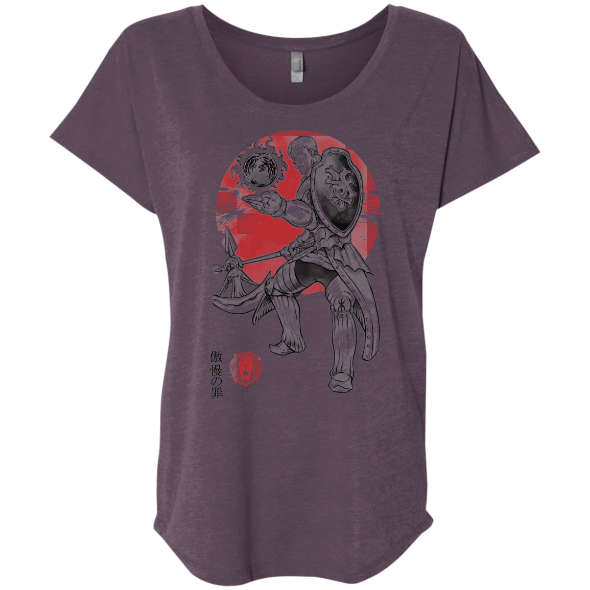 T-Shirts Vintage Purple / X-Small Lion Pride Triblend Dolman Sleeve