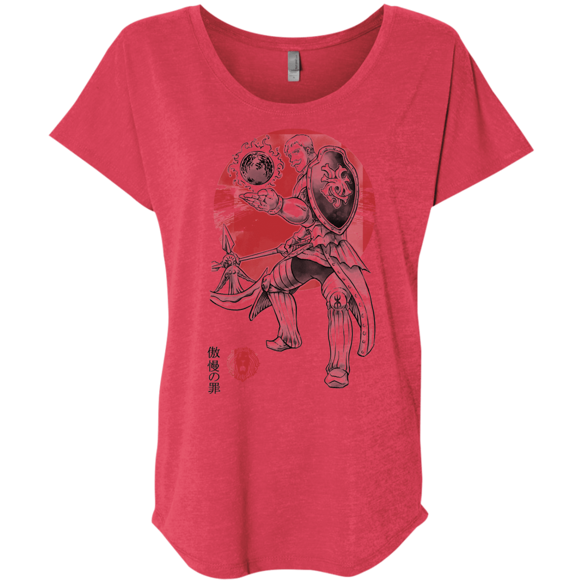 T-Shirts Vintage Red / X-Small Lion Pride Triblend Dolman Sleeve