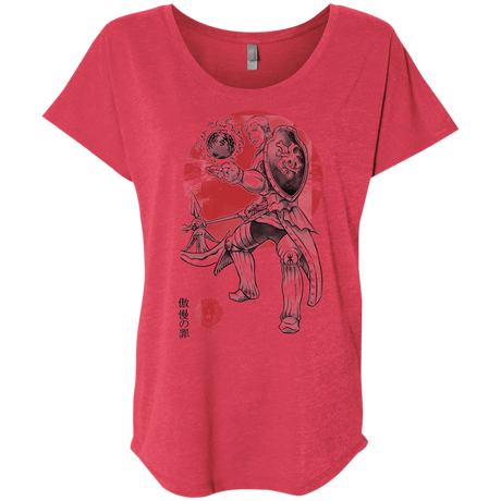 T-Shirts Vintage Red / X-Small Lion Pride Triblend Dolman Sleeve