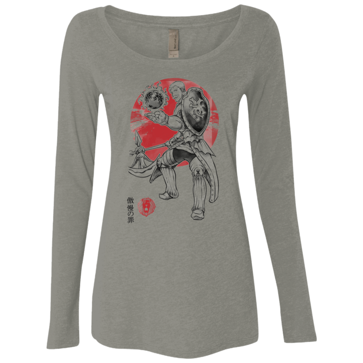 T-Shirts Venetian Grey / S Lion Pride Women's Triblend Long Sleeve Shirt