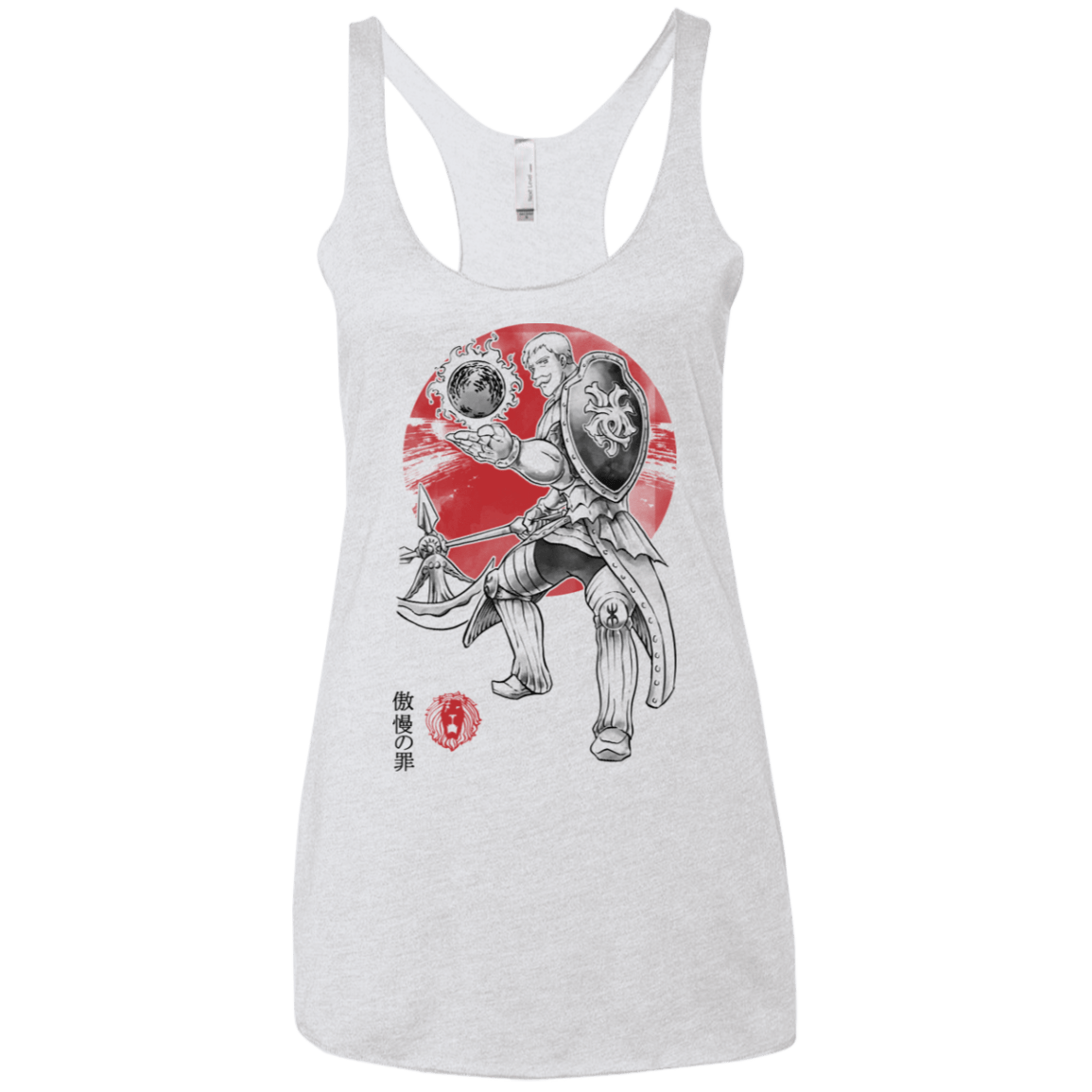 T-Shirts Heather White / X-Small Lion Pride Women's Triblend Racerback Tank