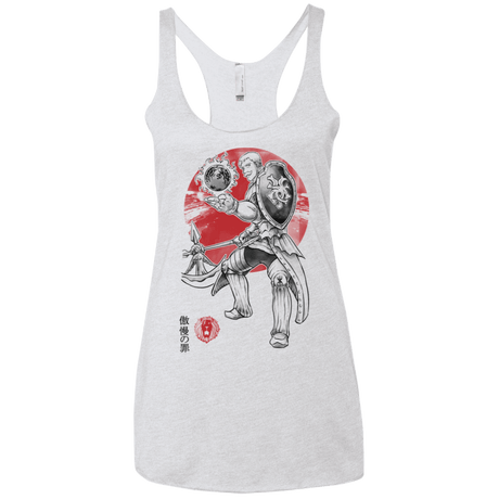 T-Shirts Heather White / X-Small Lion Pride Women's Triblend Racerback Tank