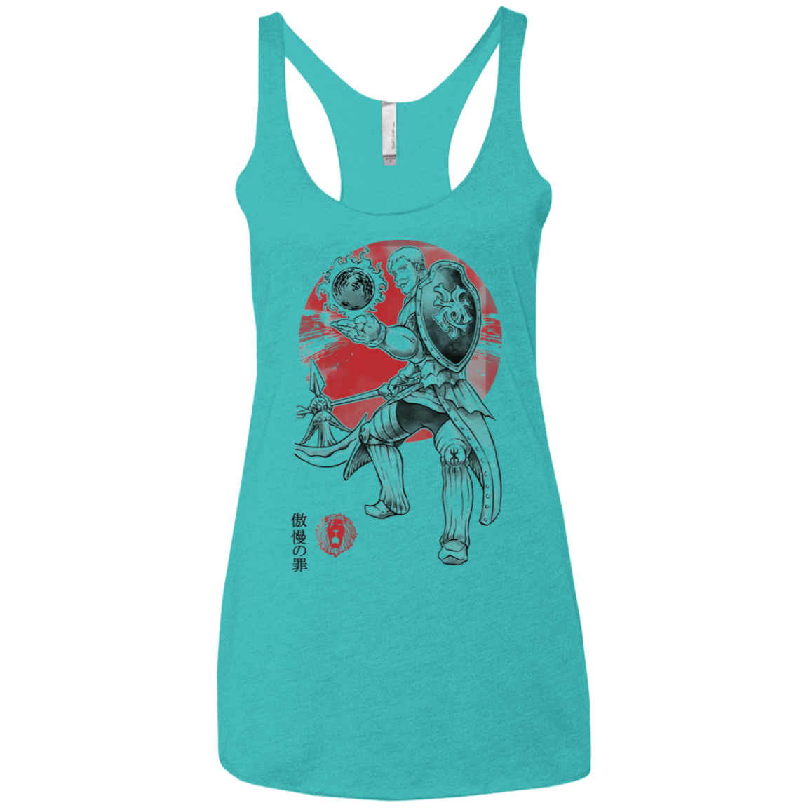 T-Shirts Tahiti Blue / X-Small Lion Pride Women's Triblend Racerback Tank