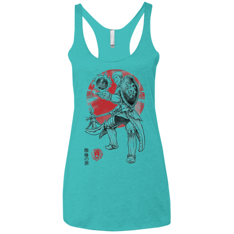 T-Shirts Tahiti Blue / X-Small Lion Pride Women's Triblend Racerback Tank
