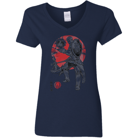 T-Shirts Navy / S Lion Pride Women's V-Neck T-Shirt