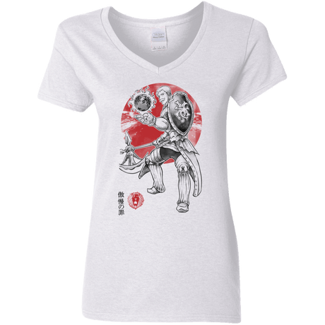 T-Shirts White / S Lion Pride Women's V-Neck T-Shirt