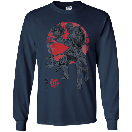 T-Shirts Navy / YS Lion Pride Youth Long Sleeve T-Shirt