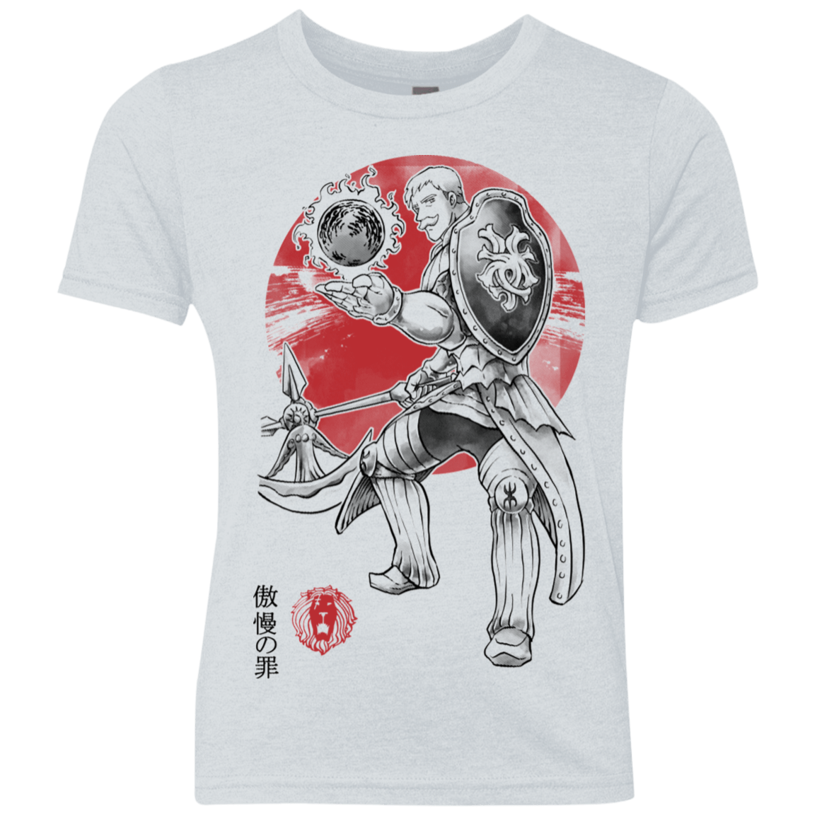 T-Shirts Heather White / YXS Lion Pride Youth Triblend T-Shirt