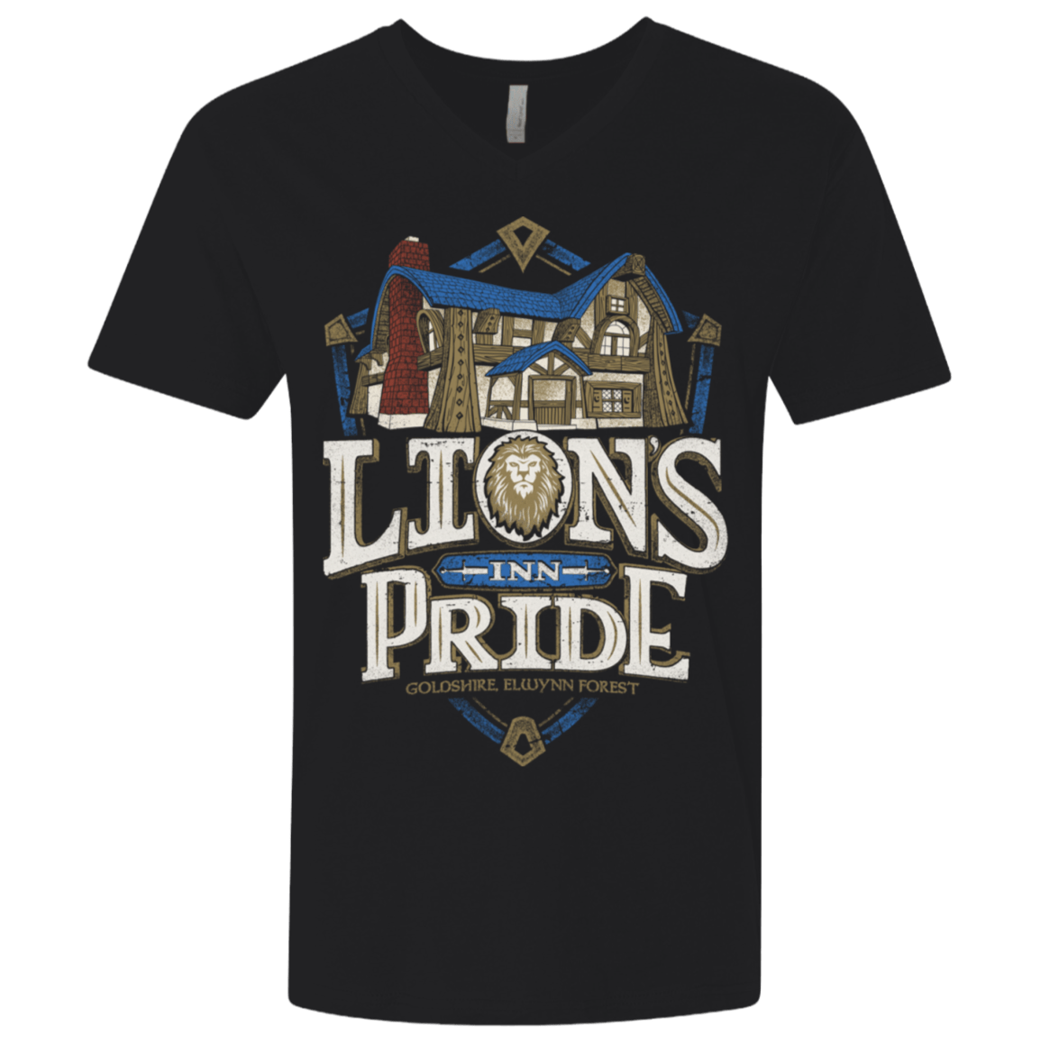 T-Shirts Black / X-Small Lion's Pride Inn Men's Premium V-Neck