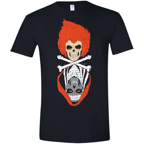 T-Shirts Black / X-Small Lion Skull Men's Semi-Fitted Softstyle