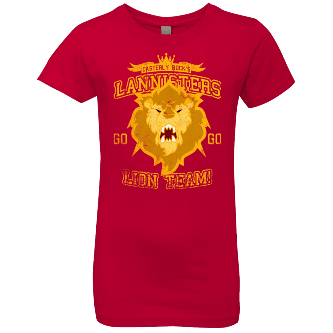 T-Shirts Red / YXS Lion Team Girls Premium T-Shirt