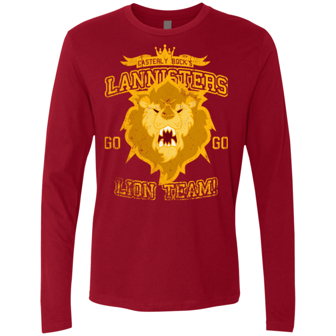 T-Shirts Cardinal / Small Lion Team Men's Premium Long Sleeve