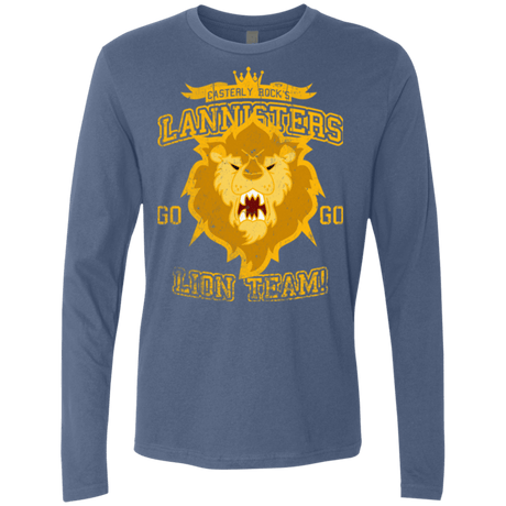 T-Shirts Indigo / Small Lion Team Men's Premium Long Sleeve