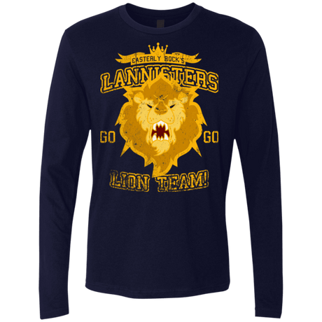 T-Shirts Midnight Navy / Small Lion Team Men's Premium Long Sleeve