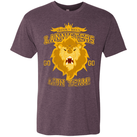 T-Shirts Vintage Purple / Small Lion Team Men's Triblend T-Shirt