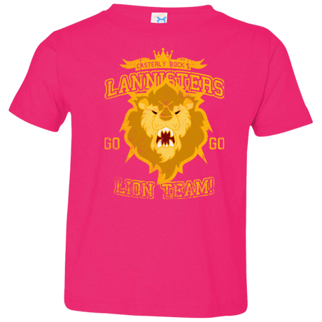 T-Shirts Hot Pink / 2T Lion Team Toddler Premium T-Shirt