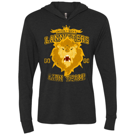 T-Shirts Vintage Black / X-Small Lion Team Triblend Long Sleeve Hoodie Tee