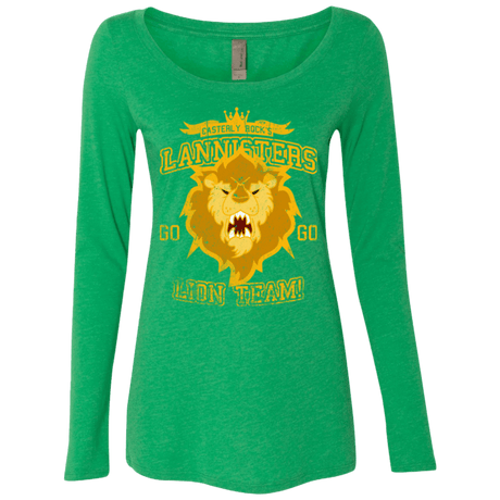 T-Shirts Envy / Small Lion Team Women's Triblend Long Sleeve Shirt