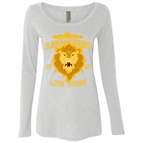 T-Shirts Heather White / Small Lion Team Women's Triblend Long Sleeve Shirt